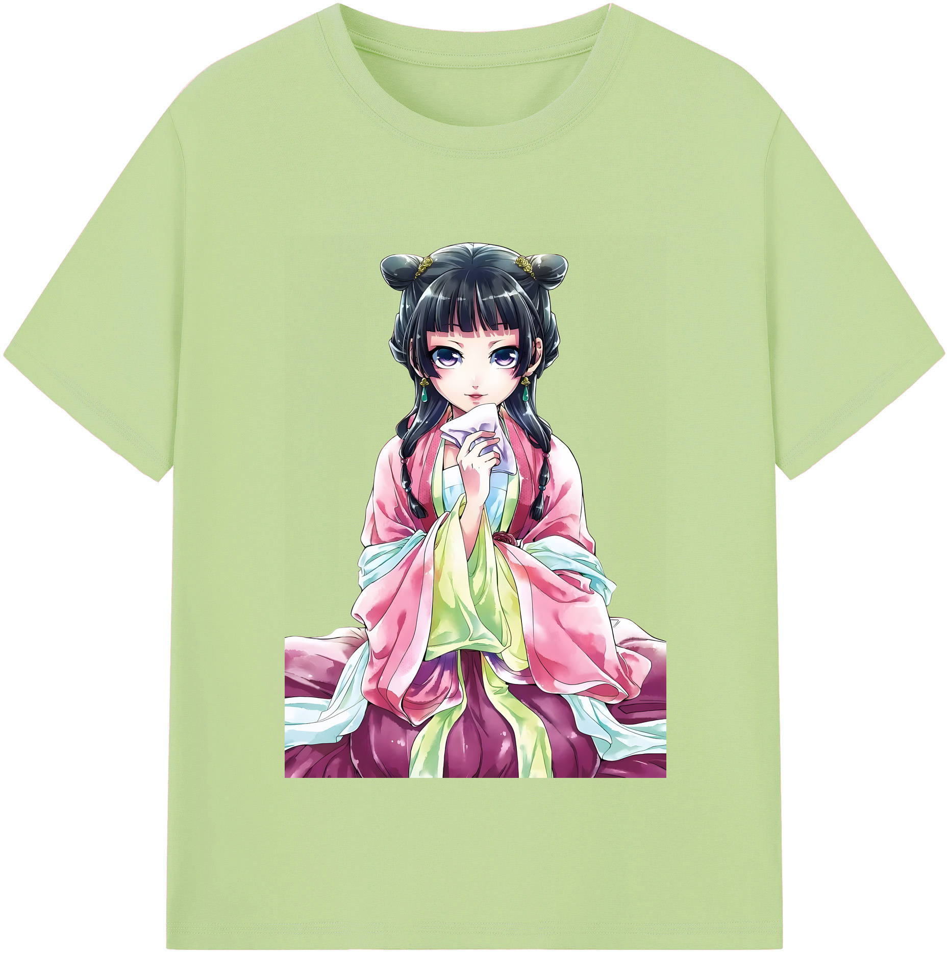 （画像用） 薬屋のひとりごと The Apothecary Diaries 綿100％半袖Tシャツ（フロントプリント）